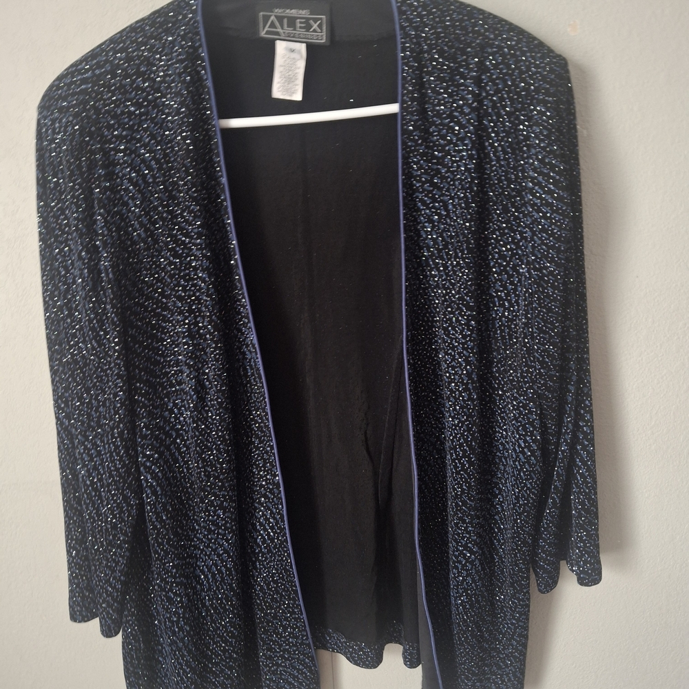 Alex Evenings Black and Silver Dress